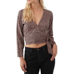 Oneill Mirelle Dot Wrap Top Beachy Surfer California Skater Top Size XS